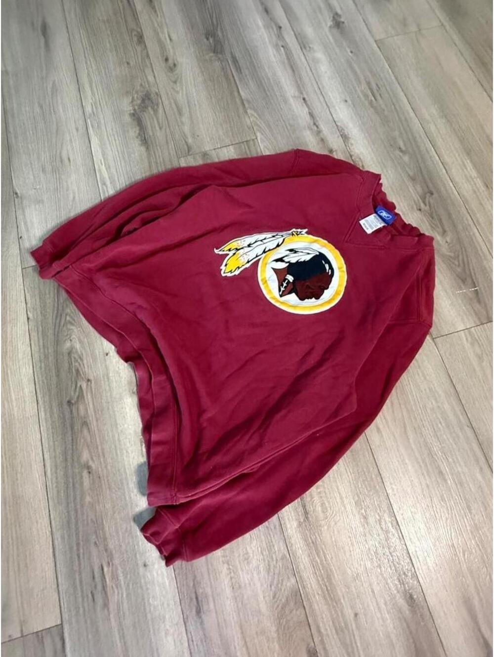 Reebok Burgundy Washington Crewneck Sweatshirt